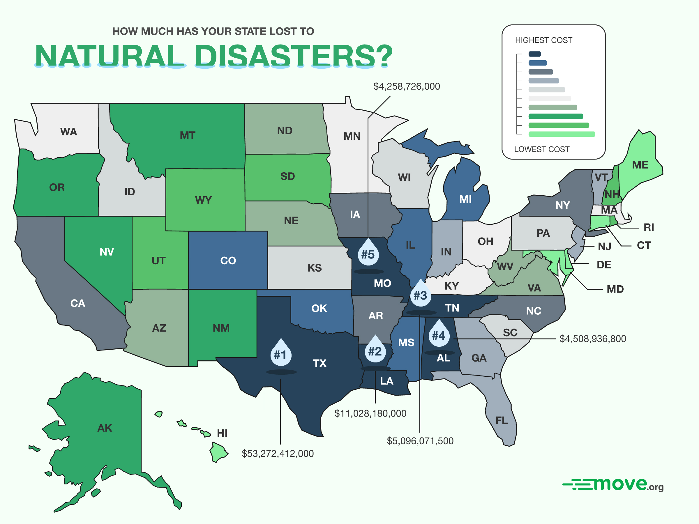 Map Of United States Natural Disasters United States Map