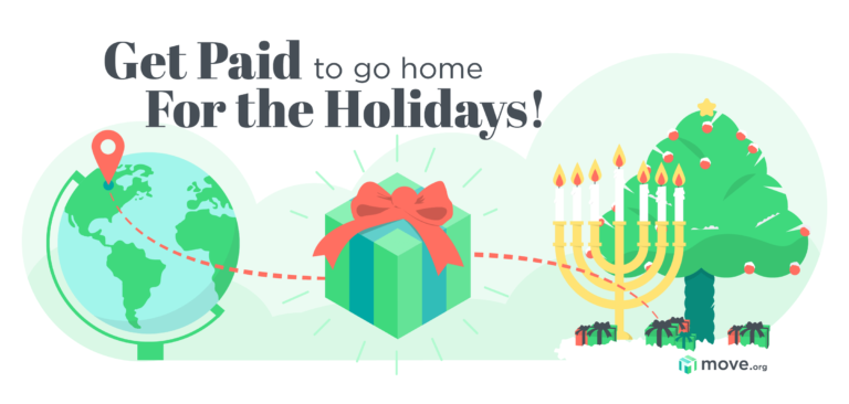 Move Recently? We'll Pay You to Go Home for the Holidays!