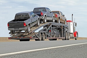 United Routes auto transport truck